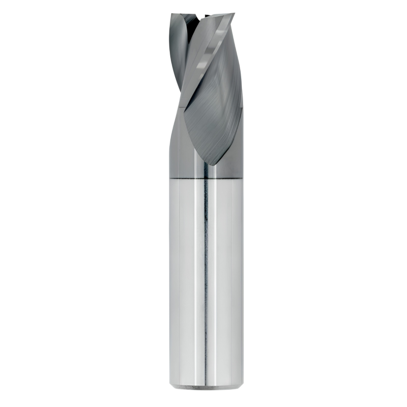 1/32" Diameter 3 Flute 1/16" Cut 1-1/2" Length 1/8" Round Shank Single End Square TiALN