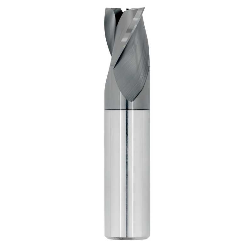 5/32" Diameter 3 Flute 5/16" Cut 2" Length 3/16" Round Shank Single End Square TiALN