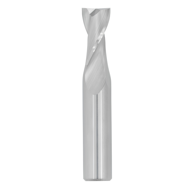 1/16" Diameter 2 Flute 3/16" Cut 1-1/2" Length 1/8" Round Shank Single End Square Uncoated