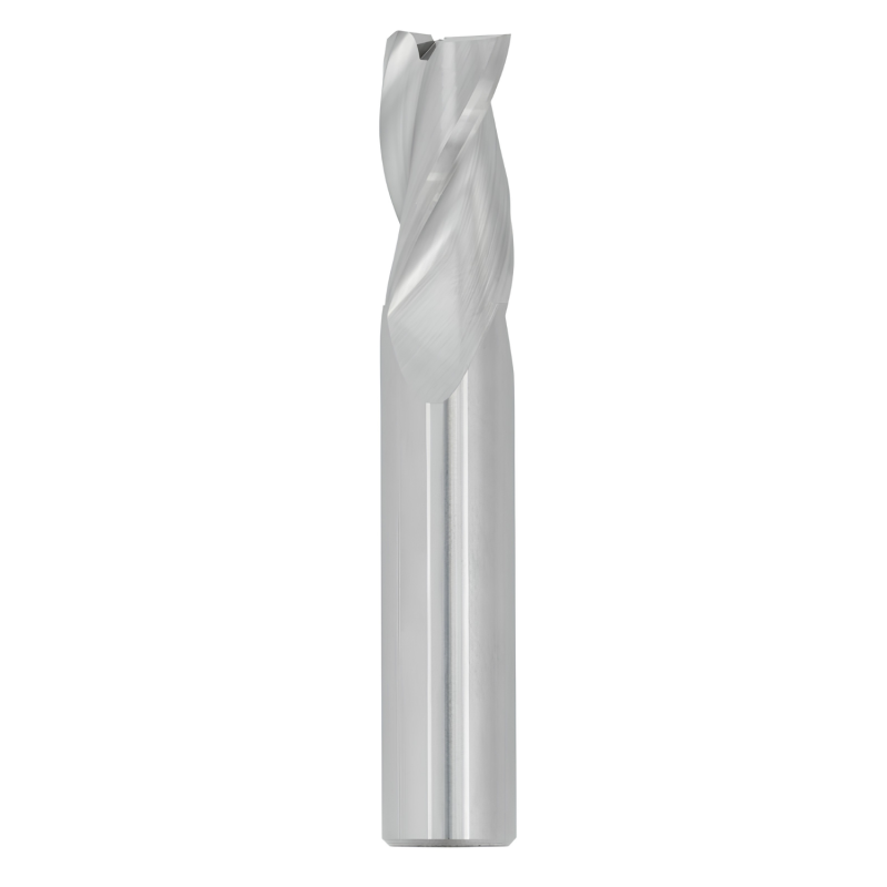 1/16" Diameter 3 Flute 3/16" Cut 1-1/2" Length 1/8" Round Shank Single End Square Uncoated