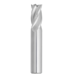 7/64" Diameter 4 Flute 3/8" Cut 1-1/2" Length 1/8" Round Shank Single End Square Uncoated