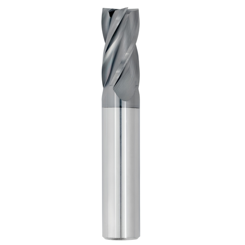 1/16" Diameter 4 Flute 3/16" Cut 1-1/2" Length 1/8" Round Shank Single End Square TiALN