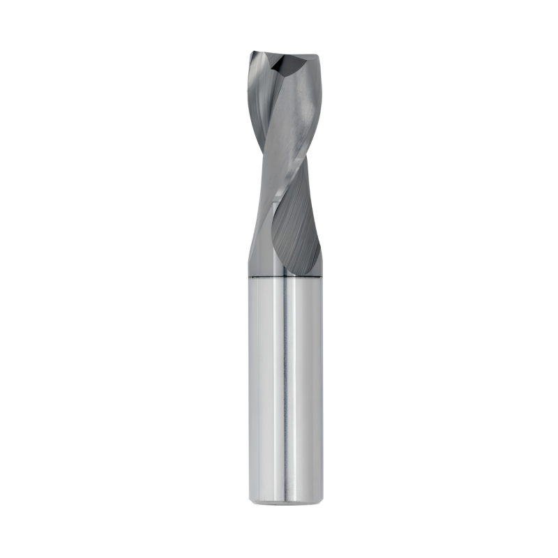 3/32" Diameter 2 Flute 3/8" Cut 1-1/2" Length 1/8" Round Shank Single End Square TiALN