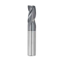 7/64" Diameter 3 Flute 3/8" Cut 1-1/2" Length 1/8" Round Shank Single End Square TiALN