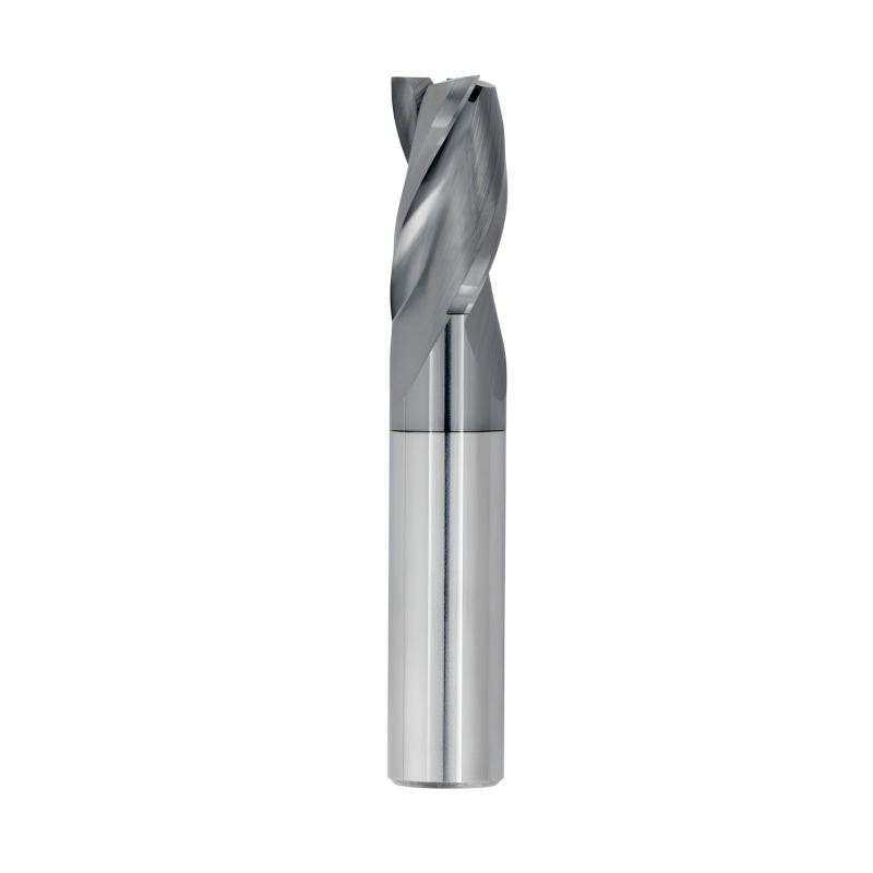 7/64" Diameter 3 Flute 3/8" Cut 1-1/2" Length 1/8" Round Shank Single End Square TiALN