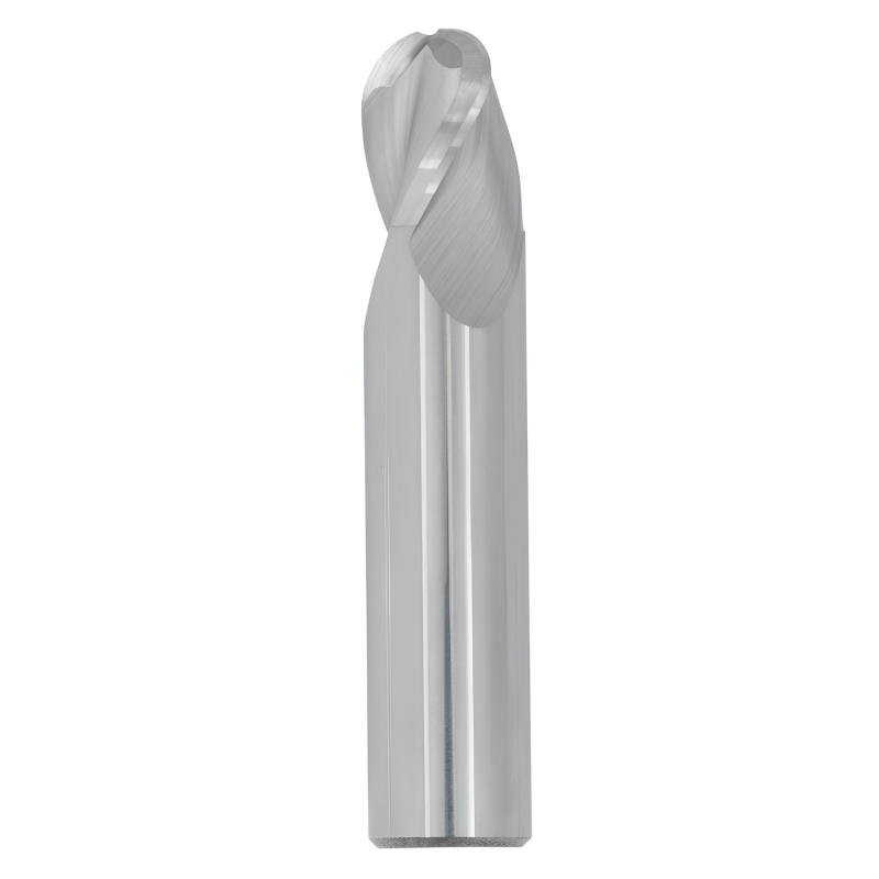 1/32" Diameter 3 Flute 1/16" Cut 1-1/2" Length 1/8" Round Shank Single End Ball Nose Uncoated