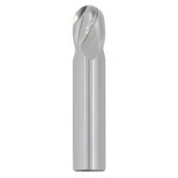 1/32" Diameter 4 Flute 1/16" Cut 1-1/2" Length 1/8" Round Shank Single End Ball Nose Uncoated