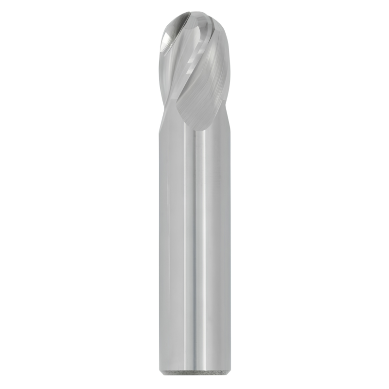 1/32" Diameter 4 Flute 1/16" Cut 1-1/2" Length 1/8" Round Shank Single End Ball Nose Uncoated