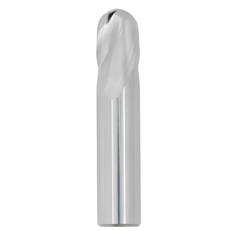 1/8" Diameter 2 Flute 1/4" Cut 1-1/2" Length 1/8" Round Shank Single End Ball Nose Uncoated
