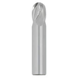 5/32" Diameter 4 Flute 5/16" Cut 2" Length 3/16" Round Shank Single End Ball Nose Uncoated