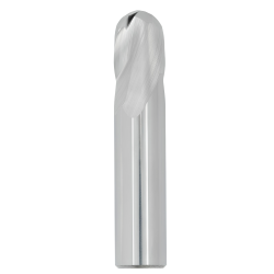 3/16" Diameter 2 Flute 3/8" Cut 2" Length 3/16" Round Shank Single End Ball Nose Uncoated