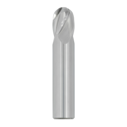 3/16" Diameter 4 Flute 3/8" Cut 2" Length 3/16" Round Shank Single End Ball Nose Uncoated
