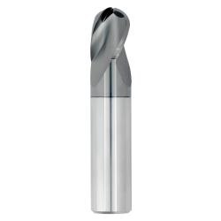 5/32" Diameter 3 Flute 5/16" Cut 2" Length 3/16" Round Shank Single End Ball Nose TiALN