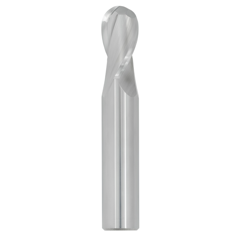 1/32" Diameter 2 Flute 3/32" Cut 1-1/2" Length 1/8" Round Shank Single End Ball Nose Uncoated