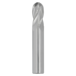 7/64" Diameter 4 Flute 3/8" Cut 1-1/2" Length 1/8" Round Shank Single End Ball Nose Uncoated
