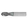 3/64" Diameter 2 Flute 1/8" Cut 1-1/2" Length 1/8" Round Shank Single End Ball Nose TiALN