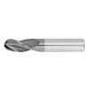 5/64" Diameter 3 Flute 1/4" Cut 1-1/2" Length 1/8" Round Shank Single End Ball Nose TiALN