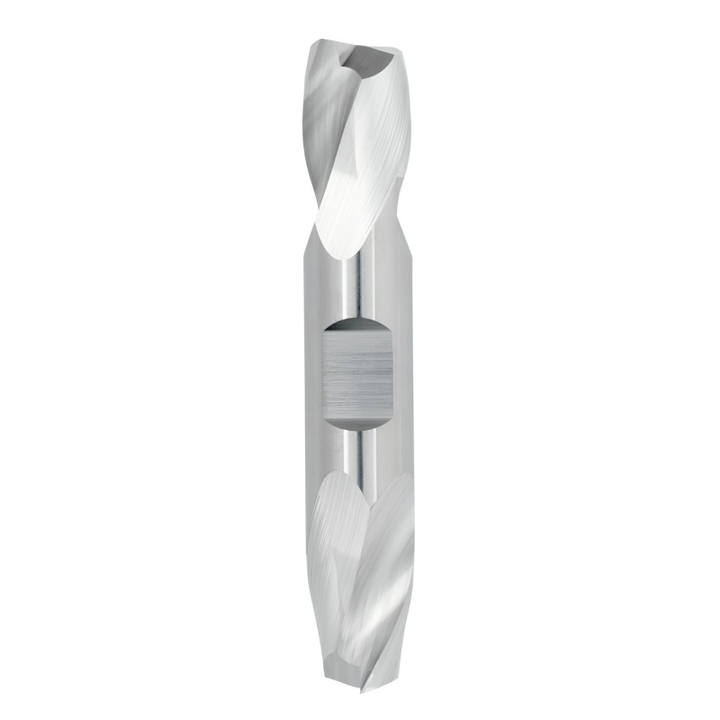 7/32" Diameter 2 Flute 3/8" Cut 2-1/2" Length 1/4" Round Shank Double End Square Uncoated