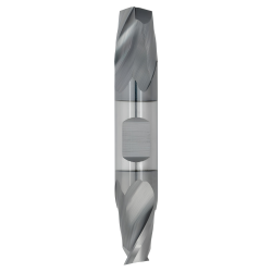 1/16" Diameter 2 Flute 1/8" Cut 1-1/2" Length 1/8" Round Shank Double End Square TiALN