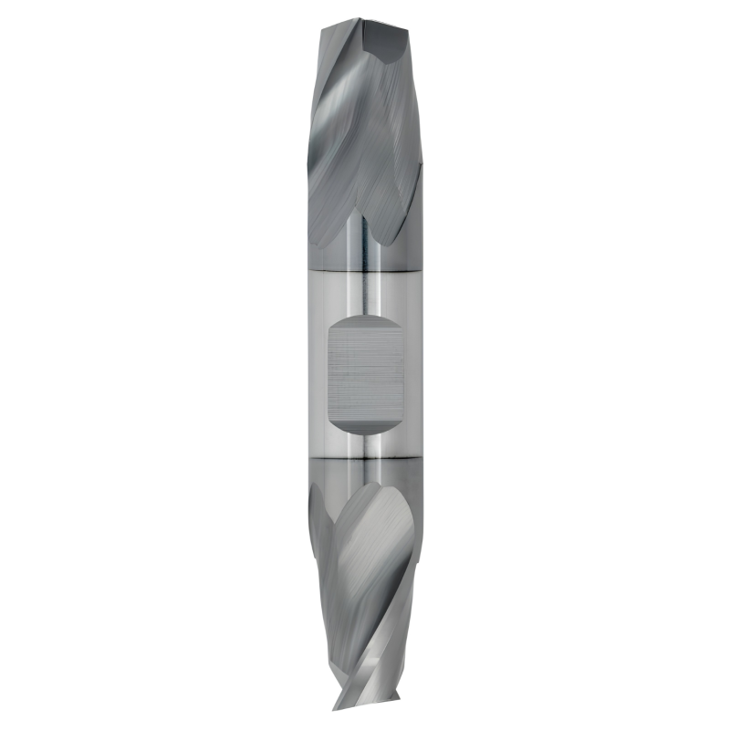1/16" Diameter 2 Flute 1/8" Cut 1-1/2" Length 1/8" Round Shank Double End Square TiALN