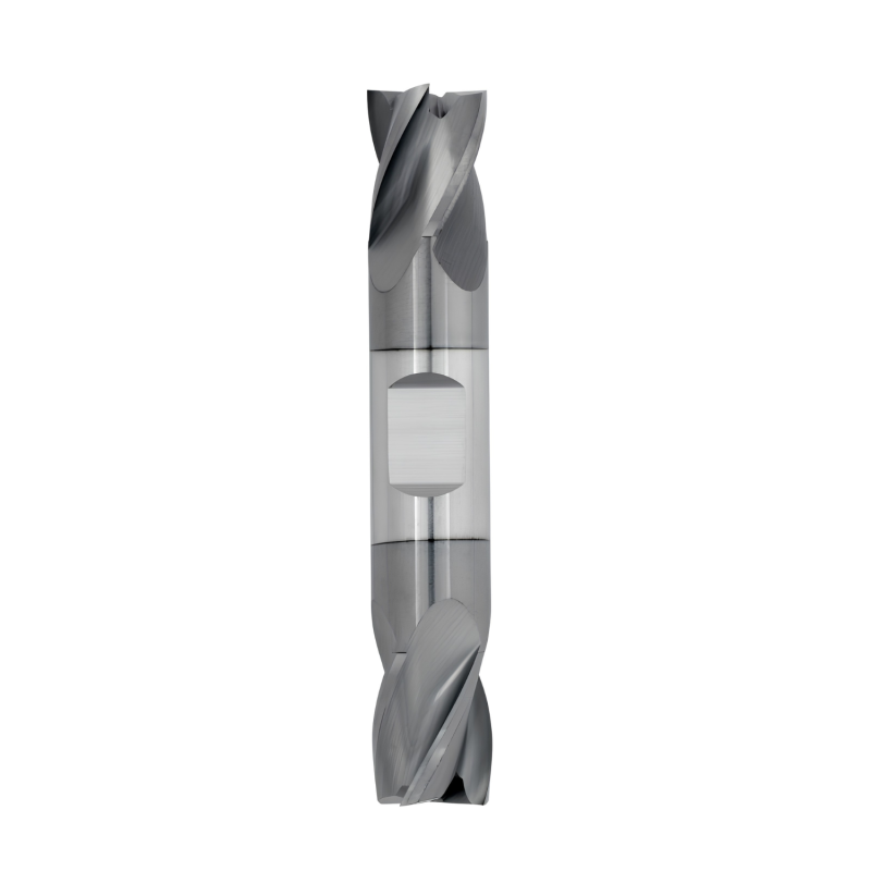 3/32" Diameter 4 Flute 3/16" Cut 1-1/2" Length 1/8" Round Shank Double End Square TiALN