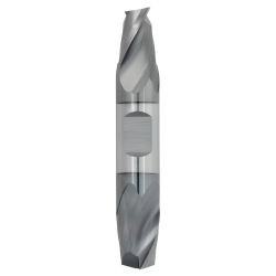 7/64" Diameter 2 Flute 7/32" Cut 1-1/2" Length 1/8" Round Shank Double End Square TiALN