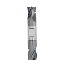 7/32" Diameter 4 Flute 3/8" Cut 2-1/2" Length 1/4" Round Shank Double End Square TiALN