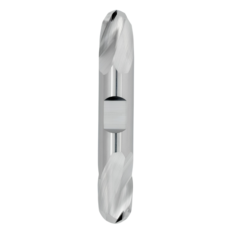 7/32" Diameter 2 Flute 3/8" Cut 2-1/2" Length 1/4" Round Shank Double End Ball Nose Uncoated