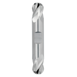 7/32" Diameter 4 Flute 3/8" Cut 2-1/2" Length 1/4" Round Shank Double End Ball Nose Uncoated