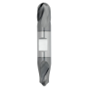 1/32" Diameter 2 Flute 1/16" Cut 1-1/2" Length 1/8" Round Shank Double End Ball Nose TiALN