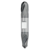 3/64" Diameter 2 Flute 3/32" Cut 1-1/2" Length 1/8" Round Shank Double End Ball Nose TiALN