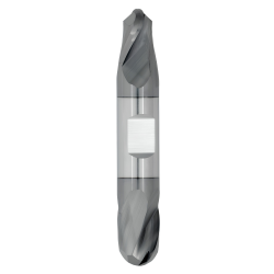 7/64" Diameter 2 Flute 7/32" Cut 1-1/2" Length 1/8" Round Shank Double End Ball Nose TiALN