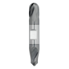 7/32" Diameter 2 Flute 3/8" Cut 2-1/2" Length 1/4" Round Shank Double End Ball Nose TiALN