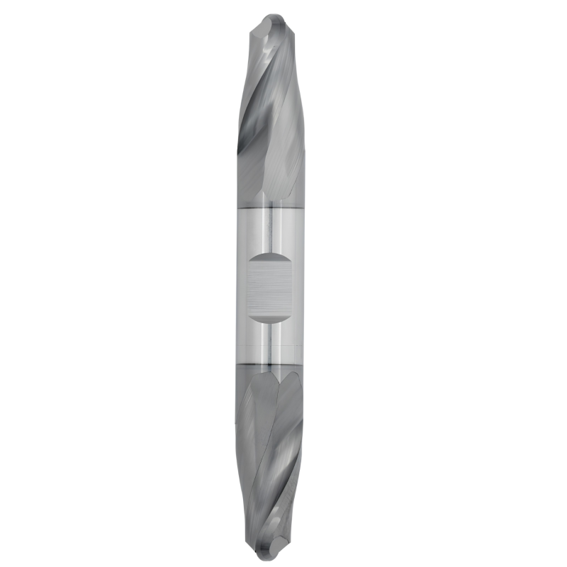 5/32" Diameter 2 Flute 7/16" Cut 3-1/8" Length 3/16" Round Shank Double End Ball Nose TiALN