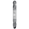 5/32" Diameter 4 Flute 7/16" Cut 3-1/8" Length 3/16" Round Shank Double End Ball Nose TiALN