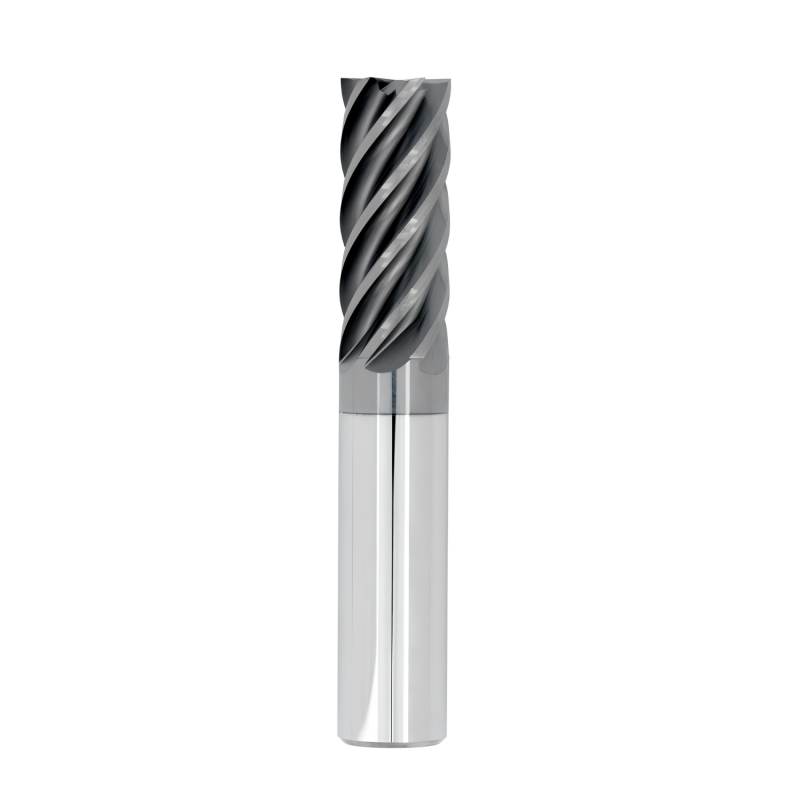 1/4" Diameter 6 Flute 3/8" Cut 2" Length 1/4" Round Shank Single End Square HTAS ALL4