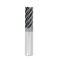 1/4" Diameter 6 Flute 3/8" Cut 2" Length 1/4" Round Shank Single End 0.030 Corner Radius HTAS ALL4