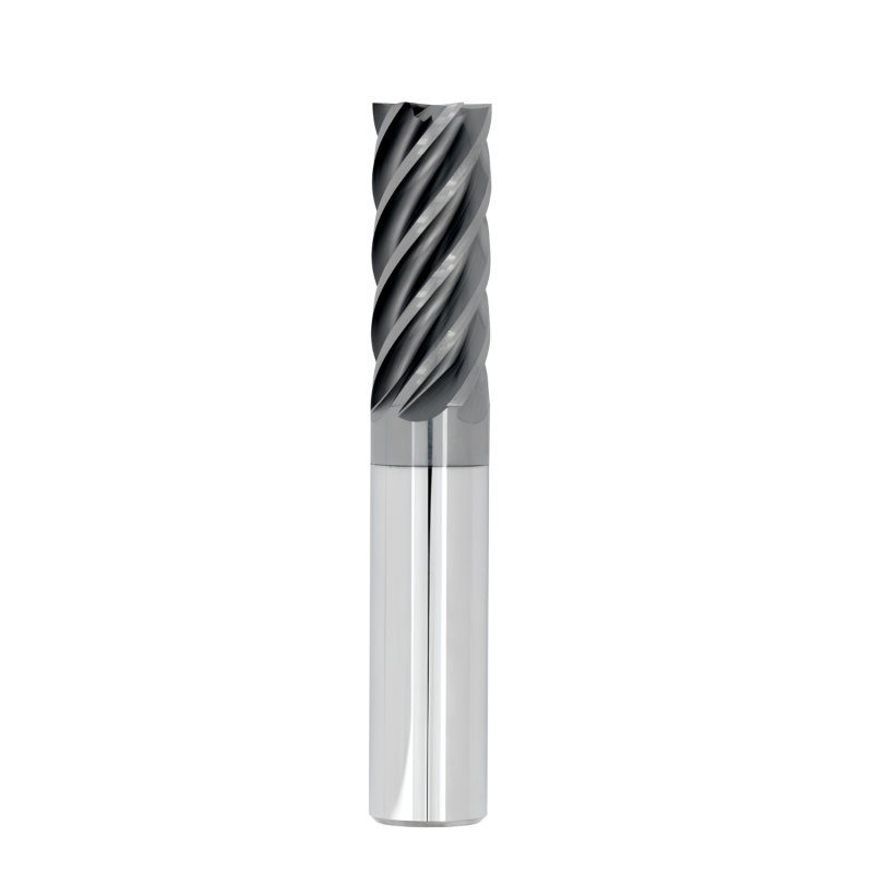 1/4" Diameter 6 Flute 3/8" Cut 2" Length 1/4" Round Shank Single End 0.030 Corner Radius HTAS ALL4