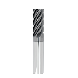 1/4" Diameter 6 Flute 3/8" Cut 2" Length 1/4" Round Shank Single End 0.015 Corner Radius Chipbreaker HTAS ALL4