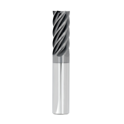 1/4" Diameter 7 Flute 3/8" Cut 2" Length 1/4" Round Shank Single End Square Chipbreaker HTAS ALL4