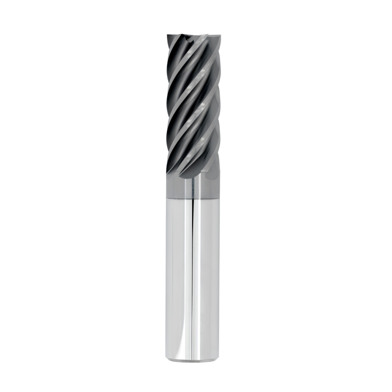 1/4" Diameter 7 Flute 3/8" Cut 2" Length 1/4" Round Shank Single End Square Chipbreaker HTAS ALL4