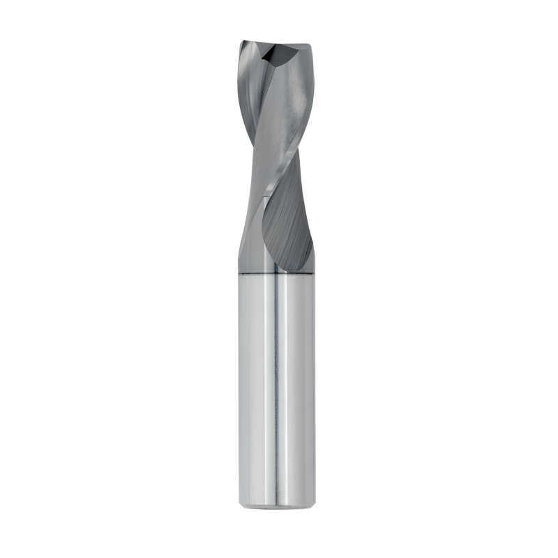 1/32" Diameter 2 Flute 3/32" Cut 1-1/2" Length 1/8" Round Shank Single End Square TiALN