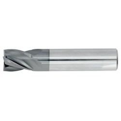 5/32" Diameter 4 Flute 5/16" Cut 2" Length 3/16" Round Shank Single End Square TiALN