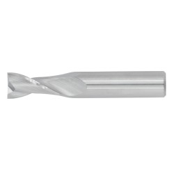 1" Diameter 2 Flute 1-1/2" Cut 4" Length 1" Round Shank Single End Square Uncoated