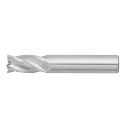1" Diameter 4 Flute 1-1/2" Cut 4" Length 1" Round Shank Single End Square Uncoated