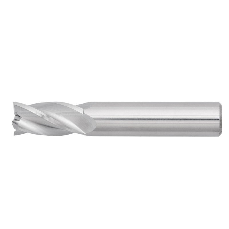 11/64" Diameter 4 Flute 9/16" Cut 2" Length 3/16" Round Shank Single End Square Uncoated