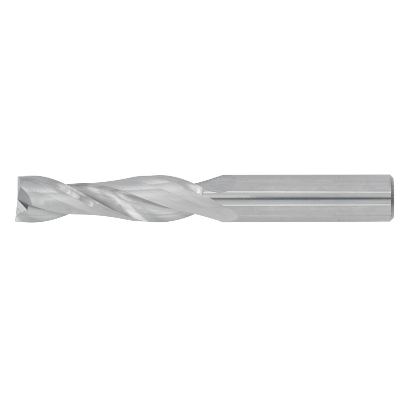 1/4" Diameter 2 Flute 1-1/8" Cut 3" Length 1/4" Round Shank Single End Square Uncoated