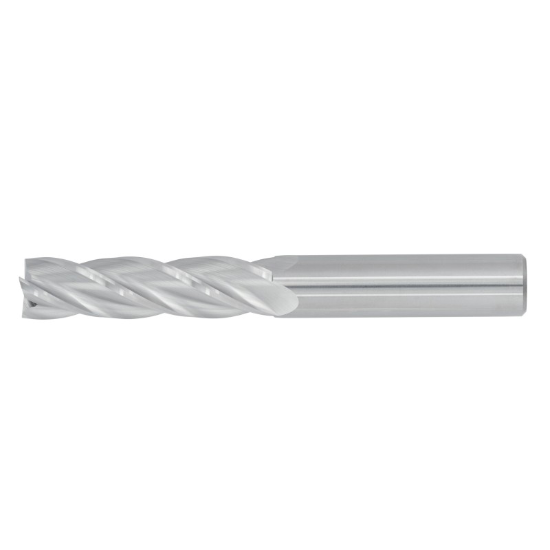 1/4" Diameter 4 Flute 1-1/8" Cut 3" Length 1/4" Round Shank Single End Square Uncoated