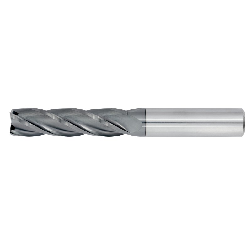 1" Diameter 4 Flute 2-5/8" Cut 5" Length 1" Round Shank Single End Square ALL4