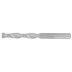 1" Diameter 2 Flute 3" Cut 6" Length 1" Round Shank Single End Square Uncoated